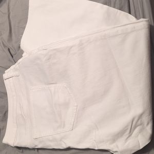 Skinny White Crop Pants